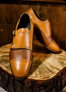 Zapatos Monk Strap Golden