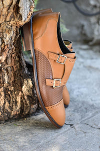 Zapatos Monk Strap Golden