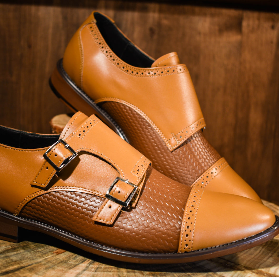 Zapatos Monk Strap Golden